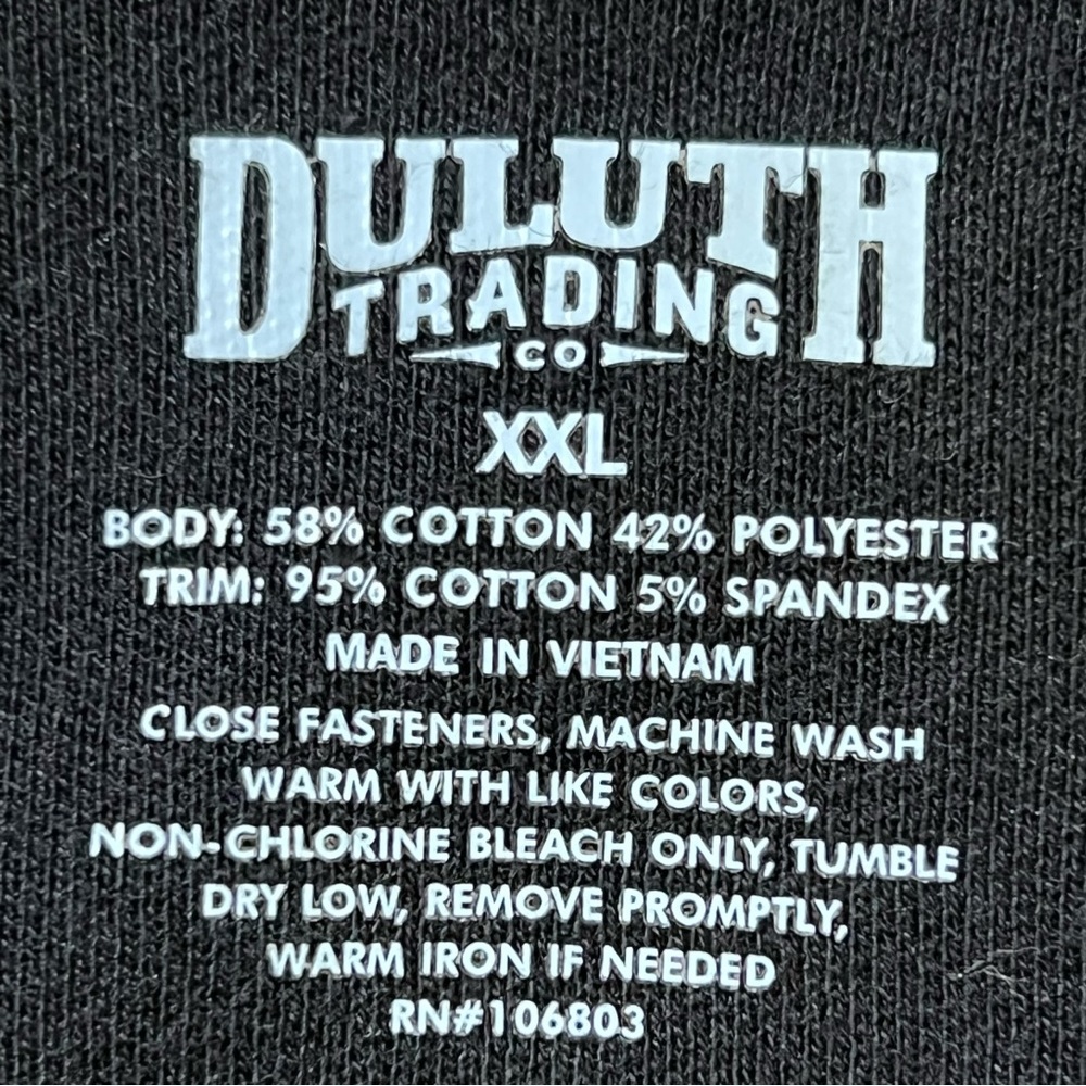 Duluth Trading Co. Men’s Lightweight Knit Jacket With Zippered Front XXL EUC - Picture 9 of 10